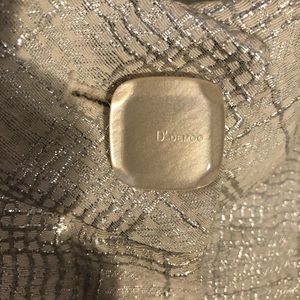 Dramatic silver and white dress jacket